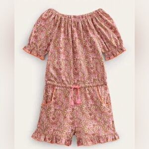 Boden Girls Printed Jersey Playsuit